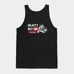 Galaxy best dad dodolorian star war t shirt Tank Top